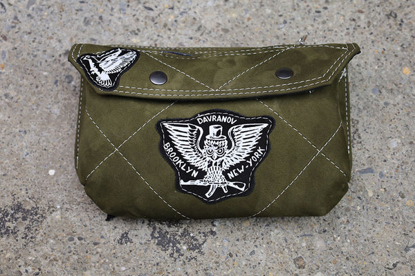 Dump Pouch Green Leather