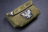 Leather Dump Pouch Green