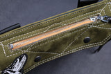 Leather Dump Pouch Green