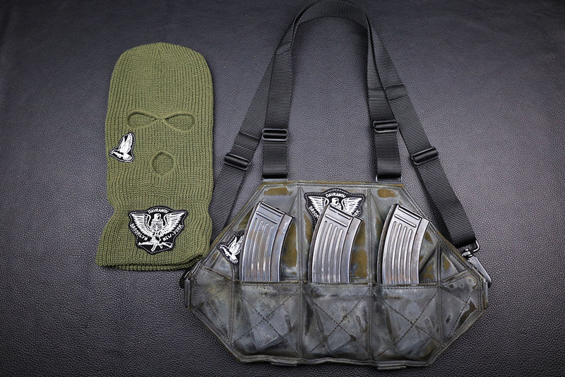 3 Cell Leather Chestrig Post-Battle Distress