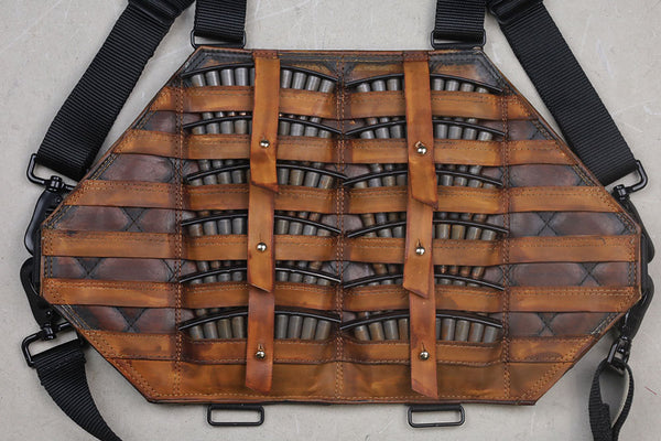 2 Row Leather SKS Chestrig