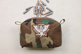 Dump Pouch M81 Woodland with Leather