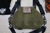 3 Cell Leather Chestrig Olive 5.45 | 5.56