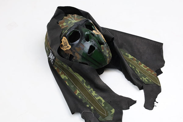 Distressed Hockey Mask "Flecktarn"