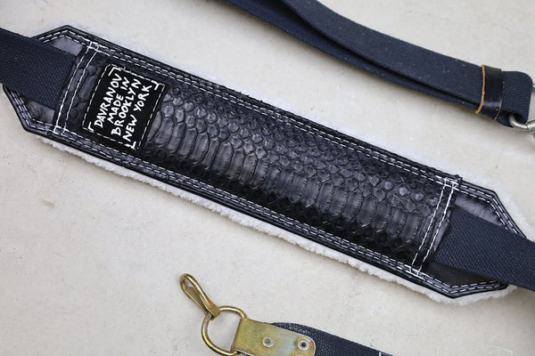 Ak47 2pt Snakeskin Leather Sling with Shearling