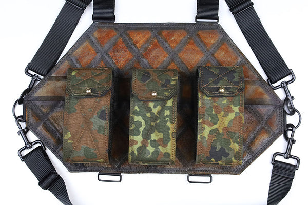 Leather Shotgun Chestrig "Flecktarn"