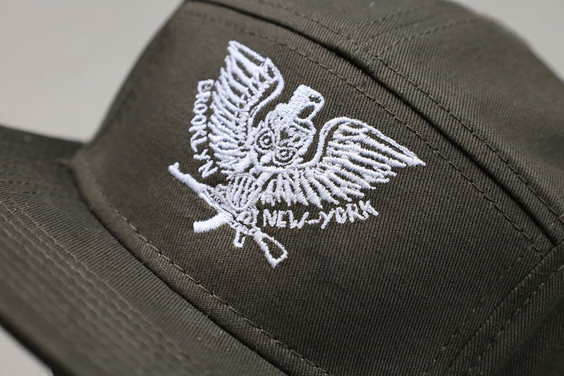 Olive Embroidered Hat