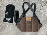 3 Cell Veg Leather Chestrig Distressed