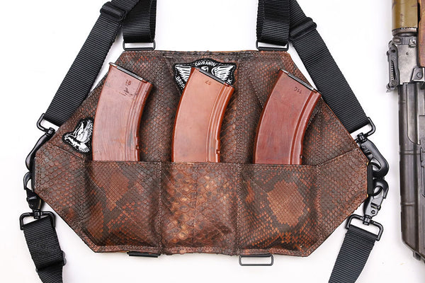 3 Cell AK Chestrig "Distressed Snakeskin"