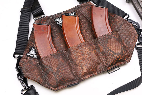 3 Cell AK Chestrig "Distressed Snakeskin"